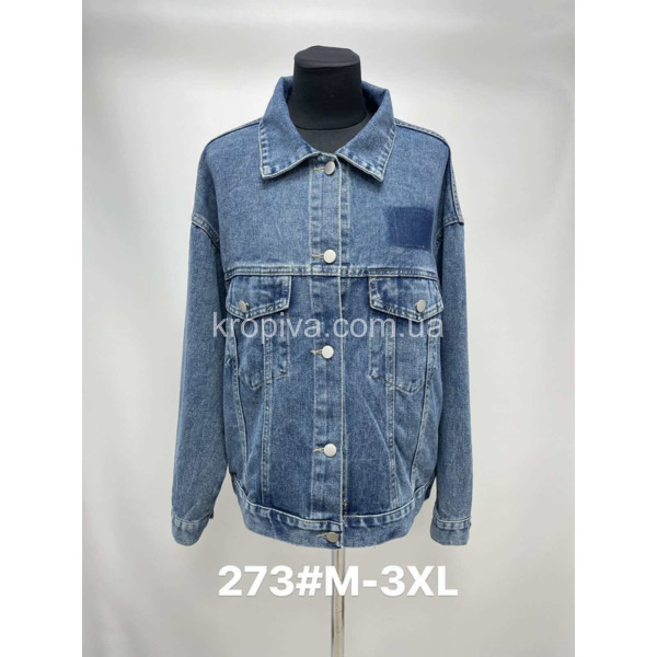 Жіноча куртка джинс норма оптом 270124-652
