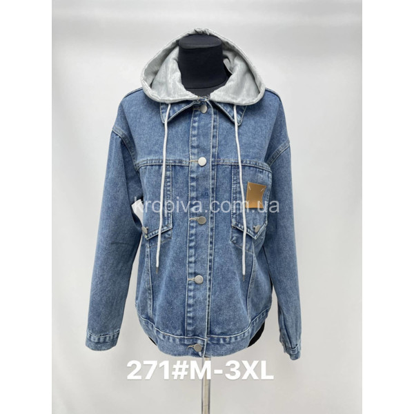 Жіноча куртка джинс норма оптом 270124-655