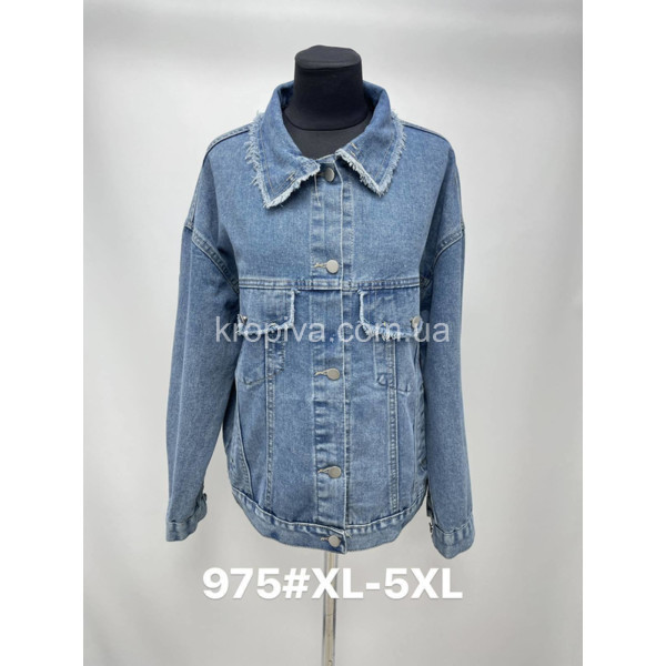 Жіноча куртка джинс норма оптом 270124-650