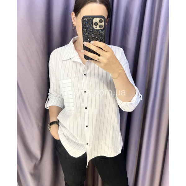 Женская рубашка коттон норма Турция оптом  (080823-632)
