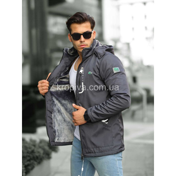 Мужская куртка зима Softshell на меху Турция оптом 250923-687