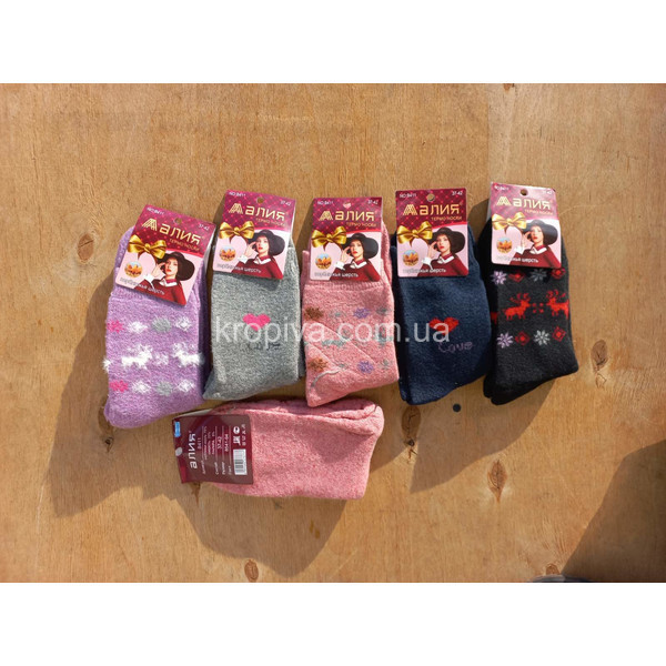 Жіночі шкарпетки вовна махра оптом 301123-648
