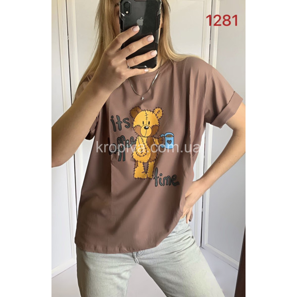 Жіноча футболка норма оптом 100224-52