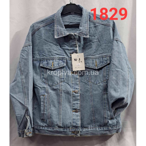 Жіноча куртка джинс норма оптом  (290224-635)