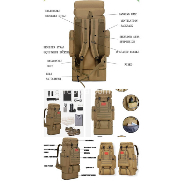 Рюкзак тактичний Raid 80 л для ЗСУ оптом 020324-655