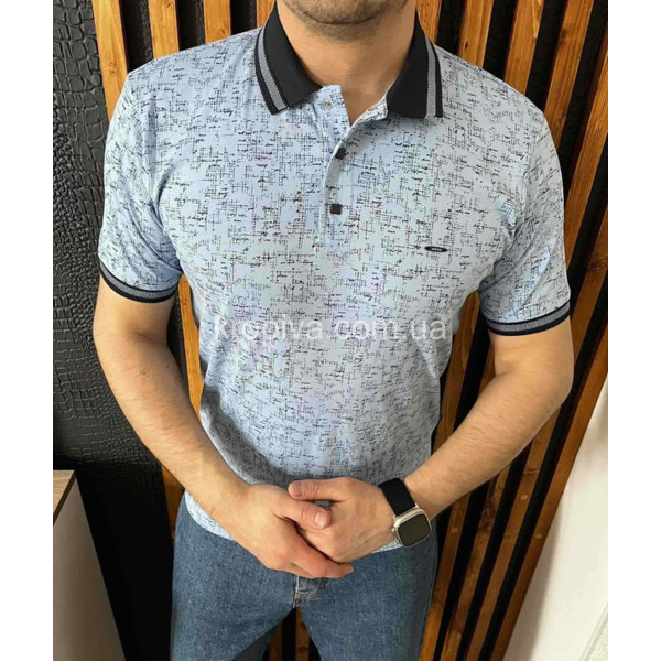 Мужская футболка-поло батал Турция оптом  (220424-658)