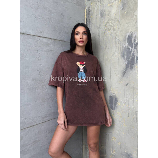 Женская футболка оверсайз Турция микс оптом 180325-629