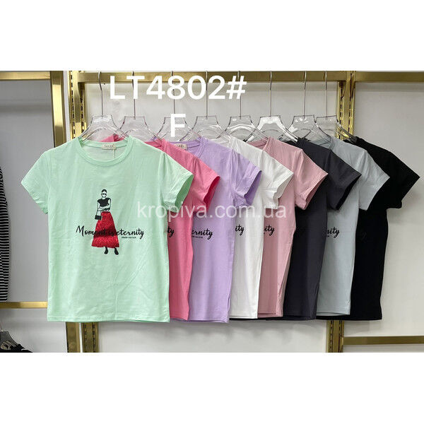 Женская футболка норма микс оптом 270325-600