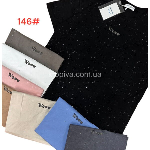 Женская футболка 146 батал микс оптом 150425-167