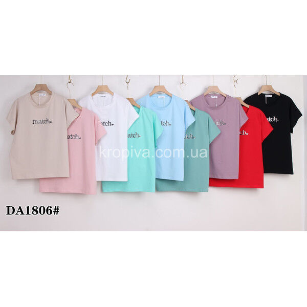 Женская футболка DА 1806 полубатал микс оптом 140525-067