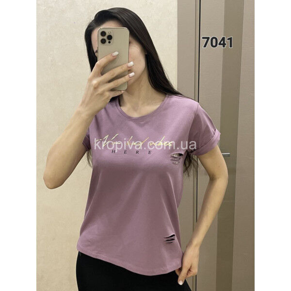 Женская футболка рванка оптом  (180525-64)