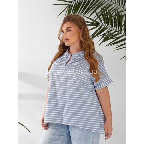 Жіноча футболка-блузка батал оптом 260525-718