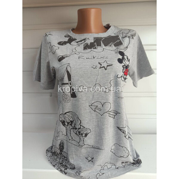 Женская футболка норма микс оптом 020825-777