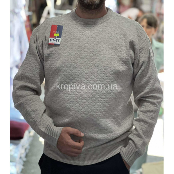 Мужской свитер шерсть батал Турция оптом 150825-759
