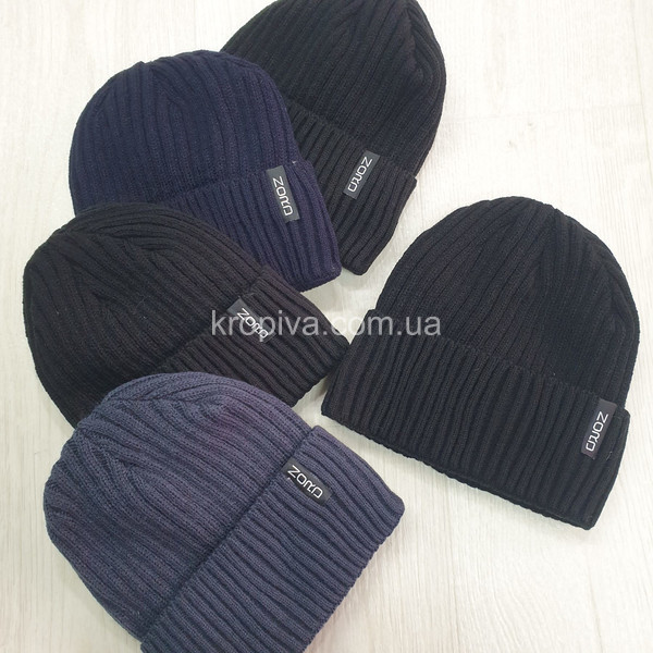 Мужская шапка на флисе микс оптом 101025-701