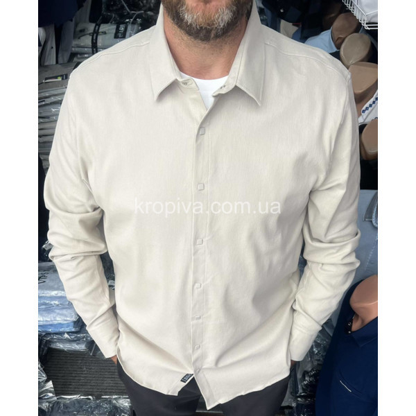 Мужская рубашка микровельвет батал Турция оптом 171025-777