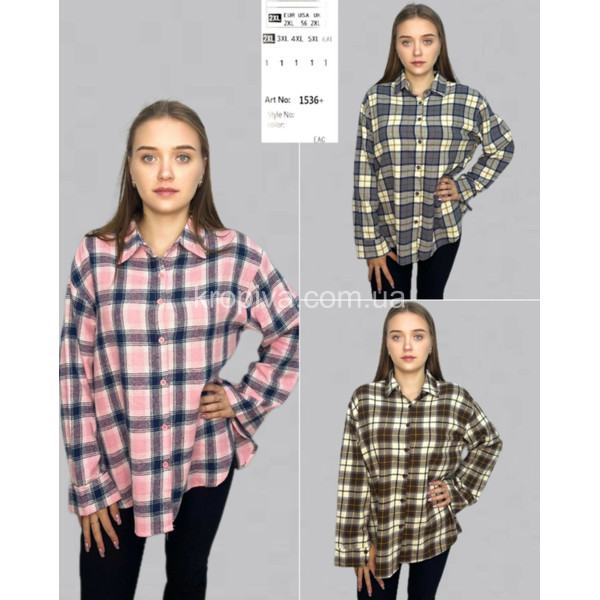 Жіноча сорочка 1536 батал оптом 071125-029