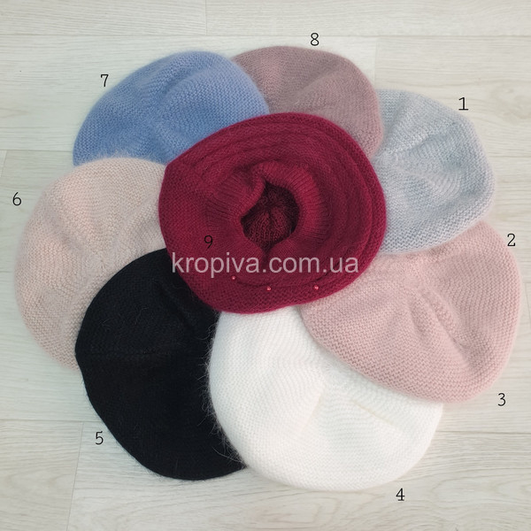 Жіночий берет ангора мікс оптом 061125-659