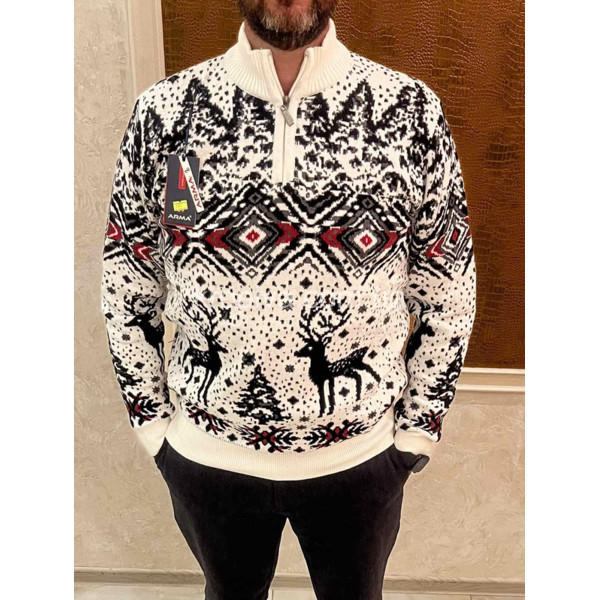 Мужской свитер норма зима Турция оптом 081125-605