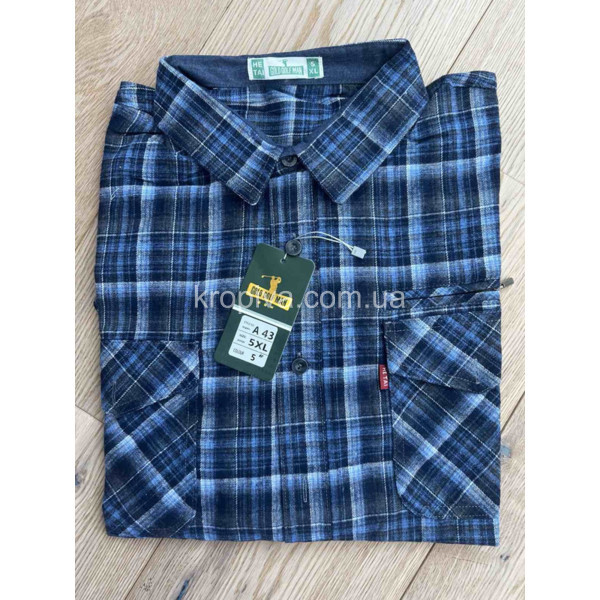Мужская рубашка полубатал Турция оптом 211125-635