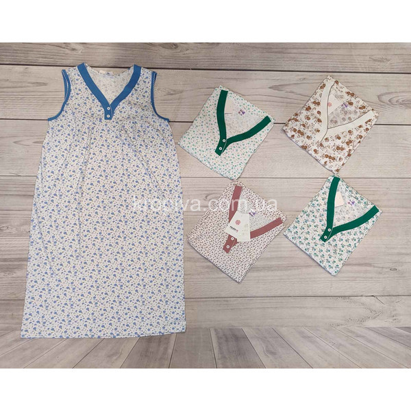 Женская ночнушка 5763 FAZO-R микс полубатал оптом 021225-007