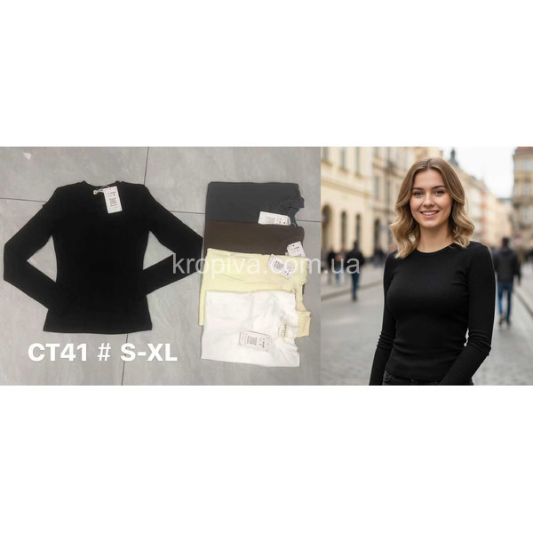 Женский лонгслив норма хлопок оптом 051225-615