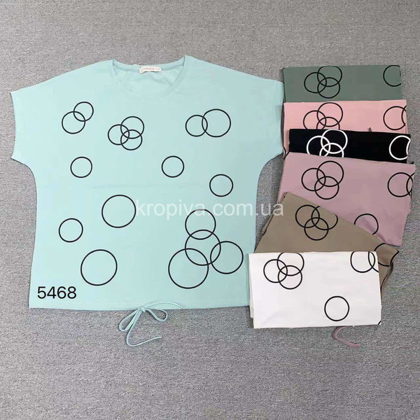 Женская футболка батал микс оптом 110126-647