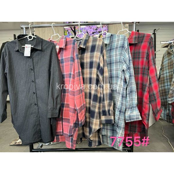 Женская рубашка батал оптом 130126-0101