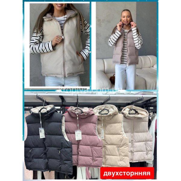 Жіноча жилетка напівбатал двостороння оптом 120126-664