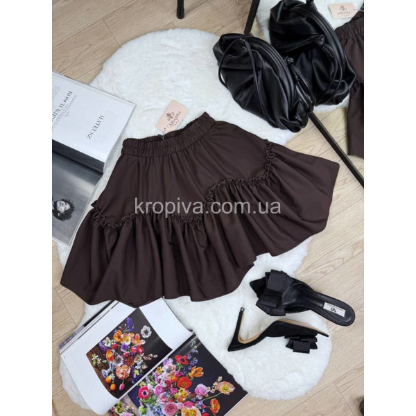 Жіноча спідниця 5154 шоколад оптом 280126-33