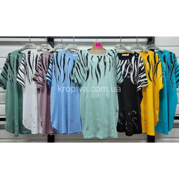 Женская футболка 9952 батал микс оптом 010226-092
