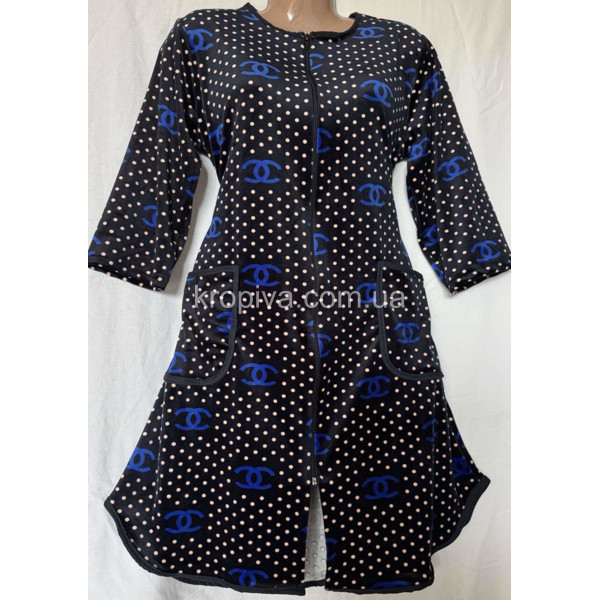 Женский халат велюр полубатал оптом 090226-681