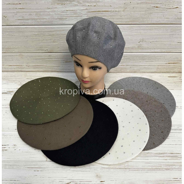 Жіночий однотонний берет оптом 140226-151