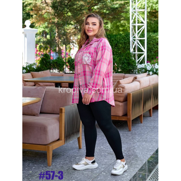 Женская рубашка батал оптом 280226-676