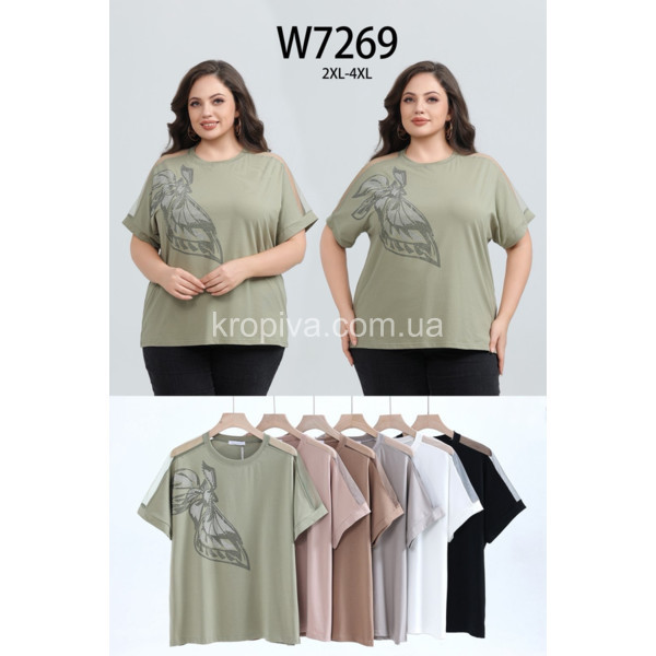 Женская футболка полубатал микс оптом 090326-783