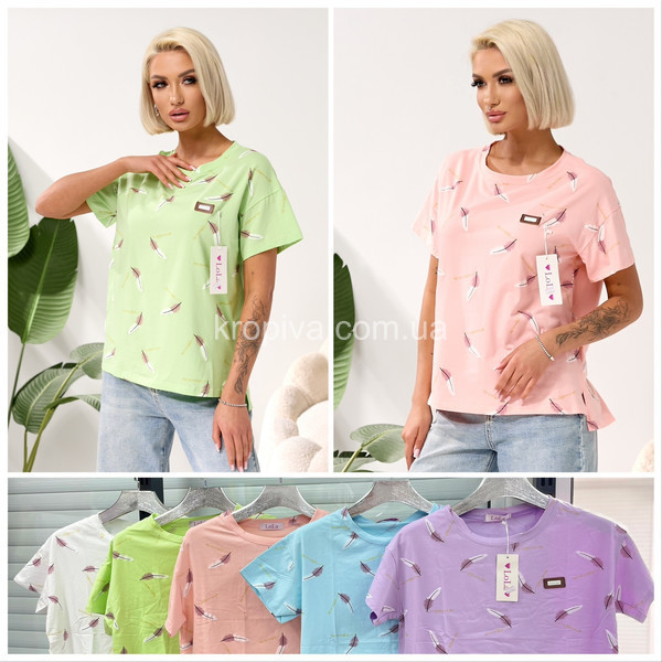 Жіноча футболка напівбатал мікс оптом  (050426-630)