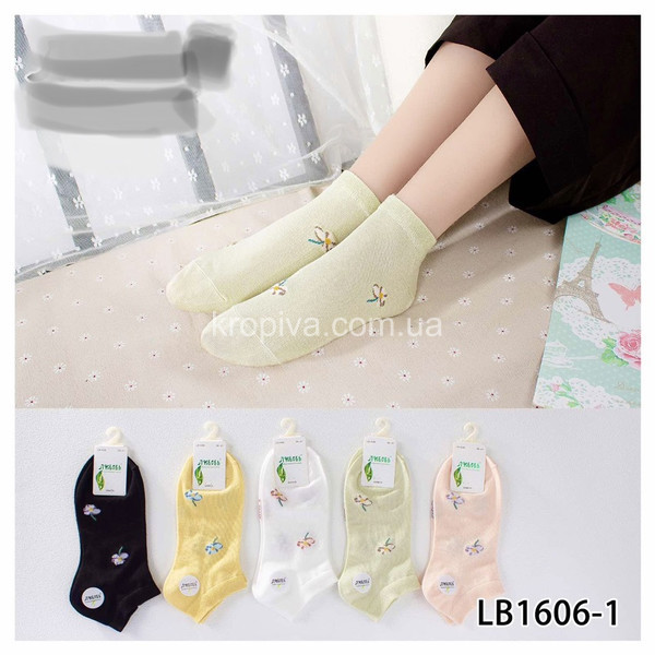 Шкарпетки жіночі тонкі ультракороткі оптом 050323-619