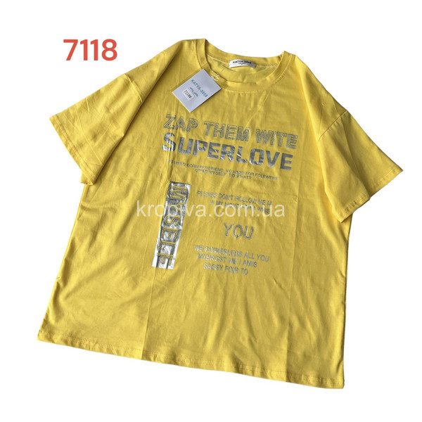 Женская футболка 7118 норма микс оптом 300423-290 (300423-291)