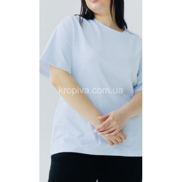 Женская футболка батал микс оптом 030623-129