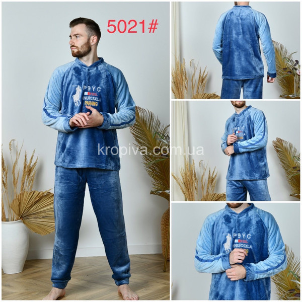 Мужская пижама велюр полубатал оптом 111023-748