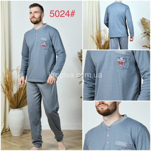 Мужская пижама теплая полубатал оптом 111023-757