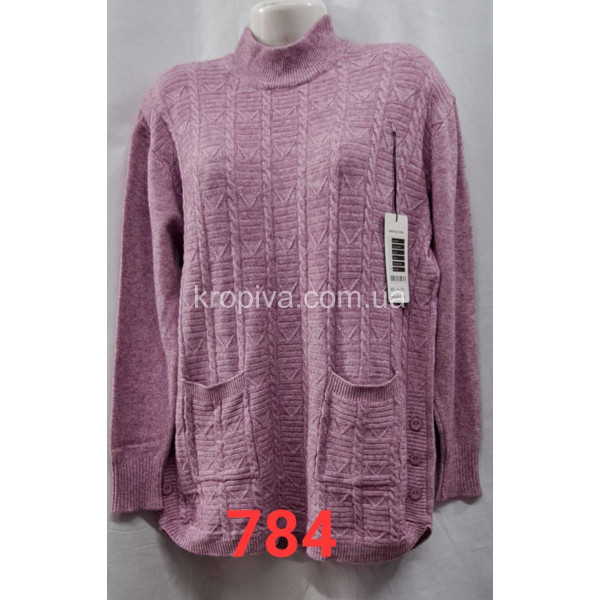Жіночий светр-туніка батал мікс оптом  (141023-696)