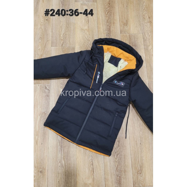 Дитяча куртка підліток зима на хутрі оптом 051123-735