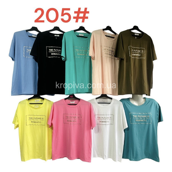 Жіноча футболка 205 батал мікс оптом  (280124-478)