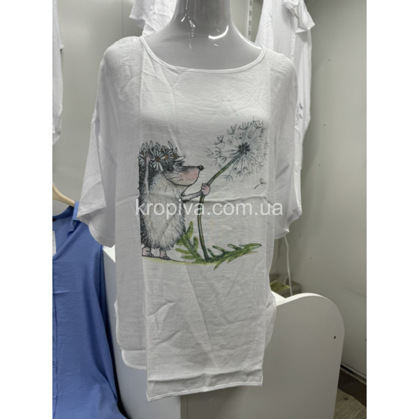 Жіноча футболка льон оптом 110224-621