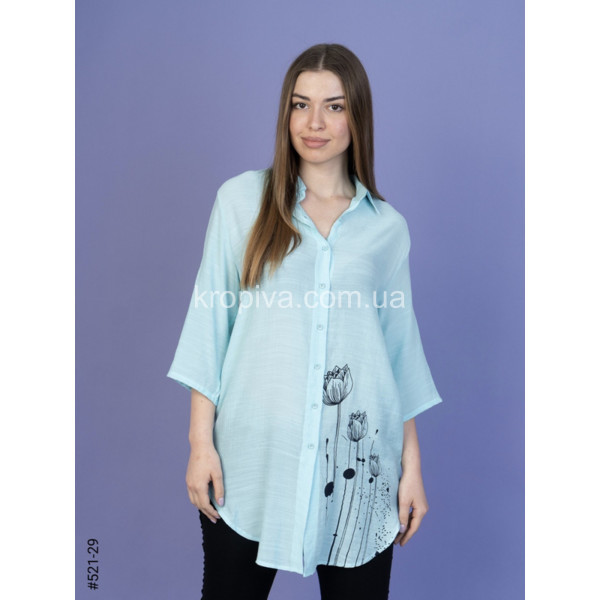 Женская рубашка-туника 521 оптом  (060324-762)