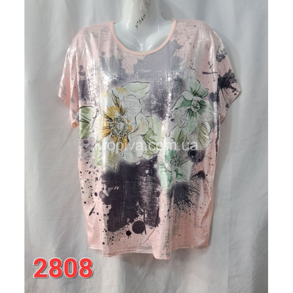 Жіноча футболка батал мікс оптом  (300324-684)