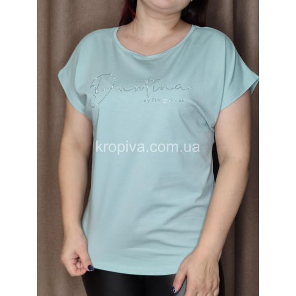Женская футболка полубатал микс оптом  (190424-149)