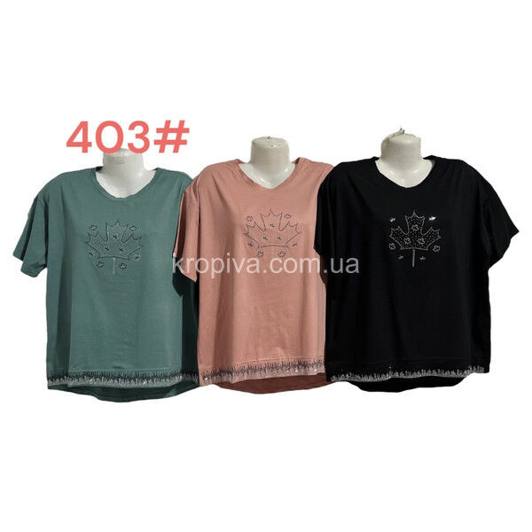 Женская футболка батал микс оптом 150225-300