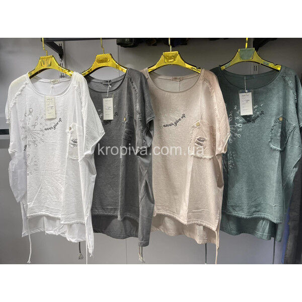 Женская футболка 168 батал оптом 280325-096